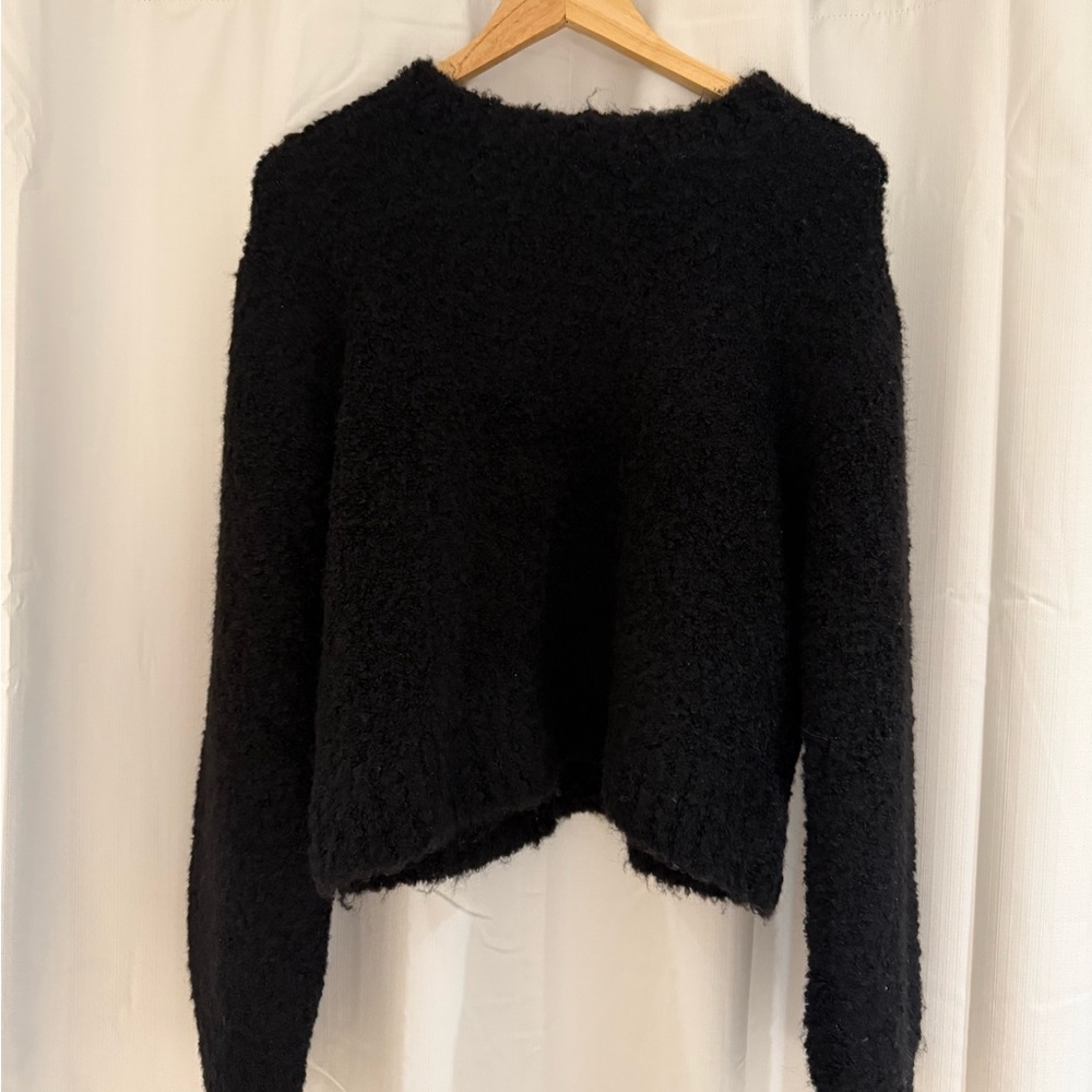 Bella Dahl Black Fuzzy Sweater